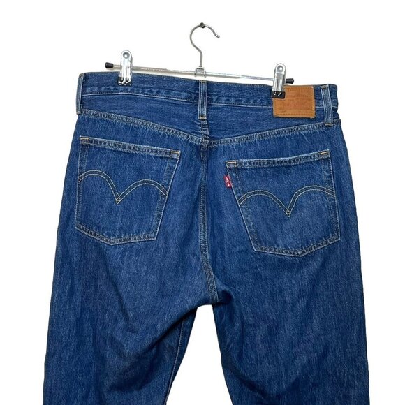 Levi’s 501 Crop Jeans Market Grammar Women’s Size 30 Distressed Straight Leg - Picture 8 of 15